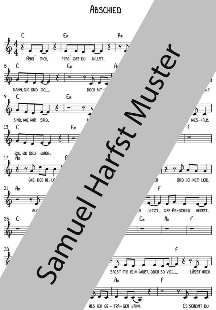 NOTEN | Abschied