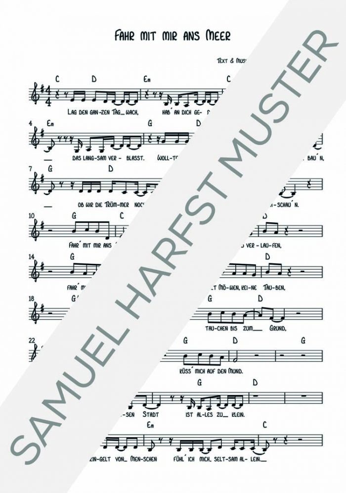 NOTEN | Fahr mit mir ans Meer