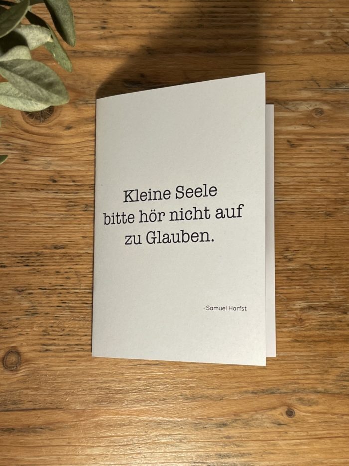 Grußkarte | "Kleine Seele"