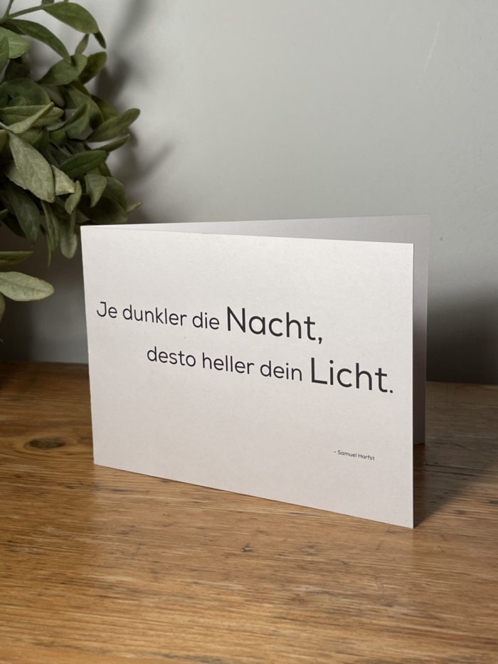 Grußkarte | "Licht"